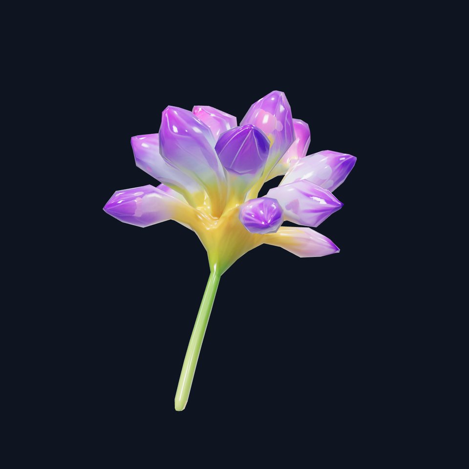 Radiant Orchid Bloom model pack